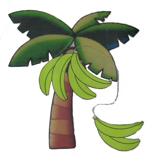 пальма с бананами
