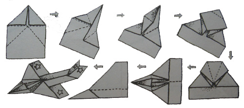 инструкция самолётик из бумаги