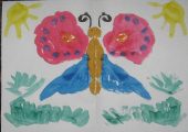 Конспект занятия по рисованию «Бабочка-красавица»