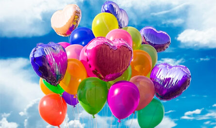 воздушные шары разных цветов