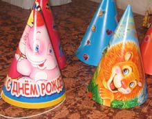колпачки на день рождение