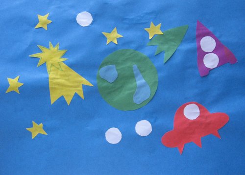 космические корабли возле земли