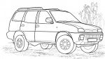 легковая машина раскраска