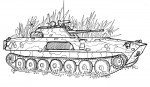 танк раскраска