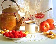 чай с малиной
