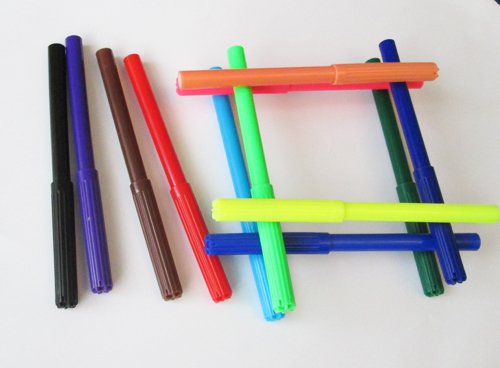 колодец из фломастеров