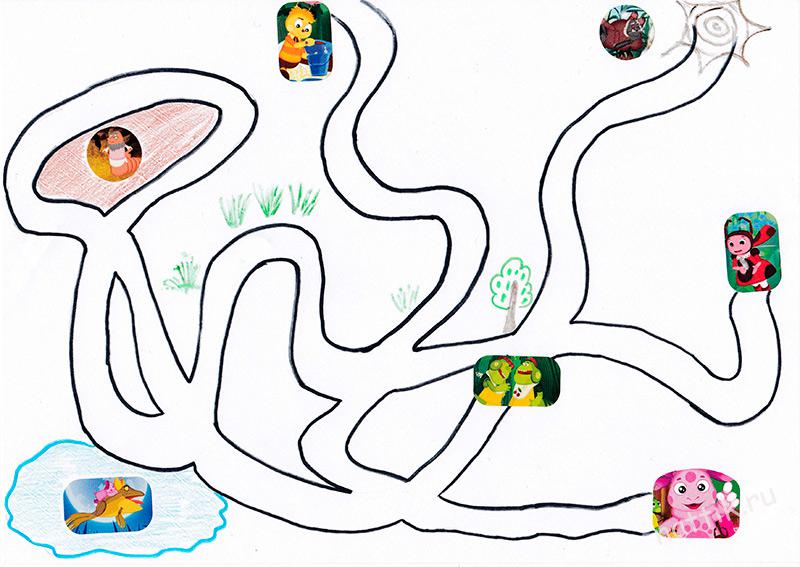 лабиринт для лунтика