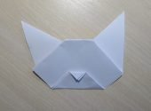 голова кота из бумаги