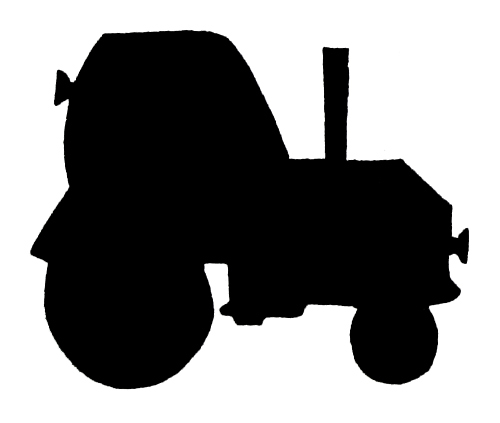 трактор трафарет