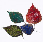 листья в красках